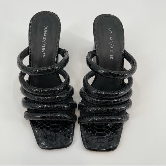 Donald Pliner Wes Block Heel Mule Black Size 7 - Picture 12 of 15